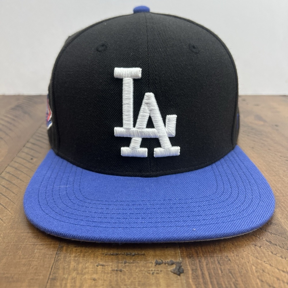 Los Angeles Dodgers 47 Brand Snapback Hat Black Blue LA Championship Patch OSFA